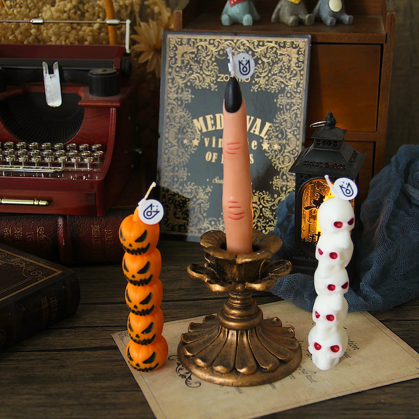 Bougie Halloween Crâne 3D Parfumée - Créez l'Ambiance la Plus Terrifiante