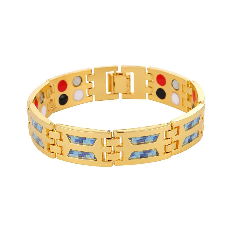 Bracelet Magnétique Titane Acier - Votre Armure Thérapeutique Masculine