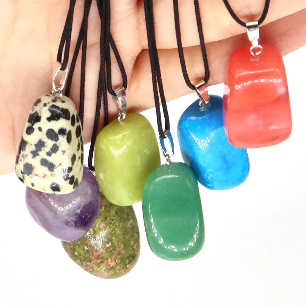 Pendentif Pierre Naturelle Reiki 30mm - Quartz Rose Aventurine