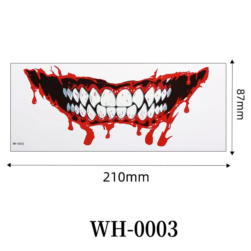 Faux Tatouages 3D Halloween - Autocollants Temporaires Effrayants