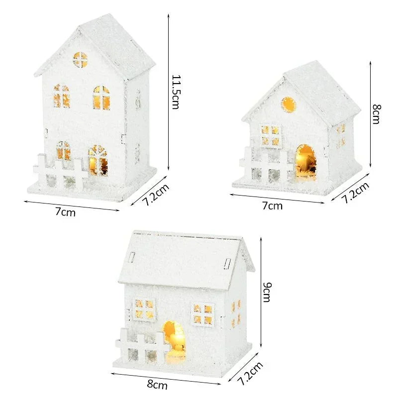 Maison de Noël LED en Bois - Votre Village Magique Lumineux
