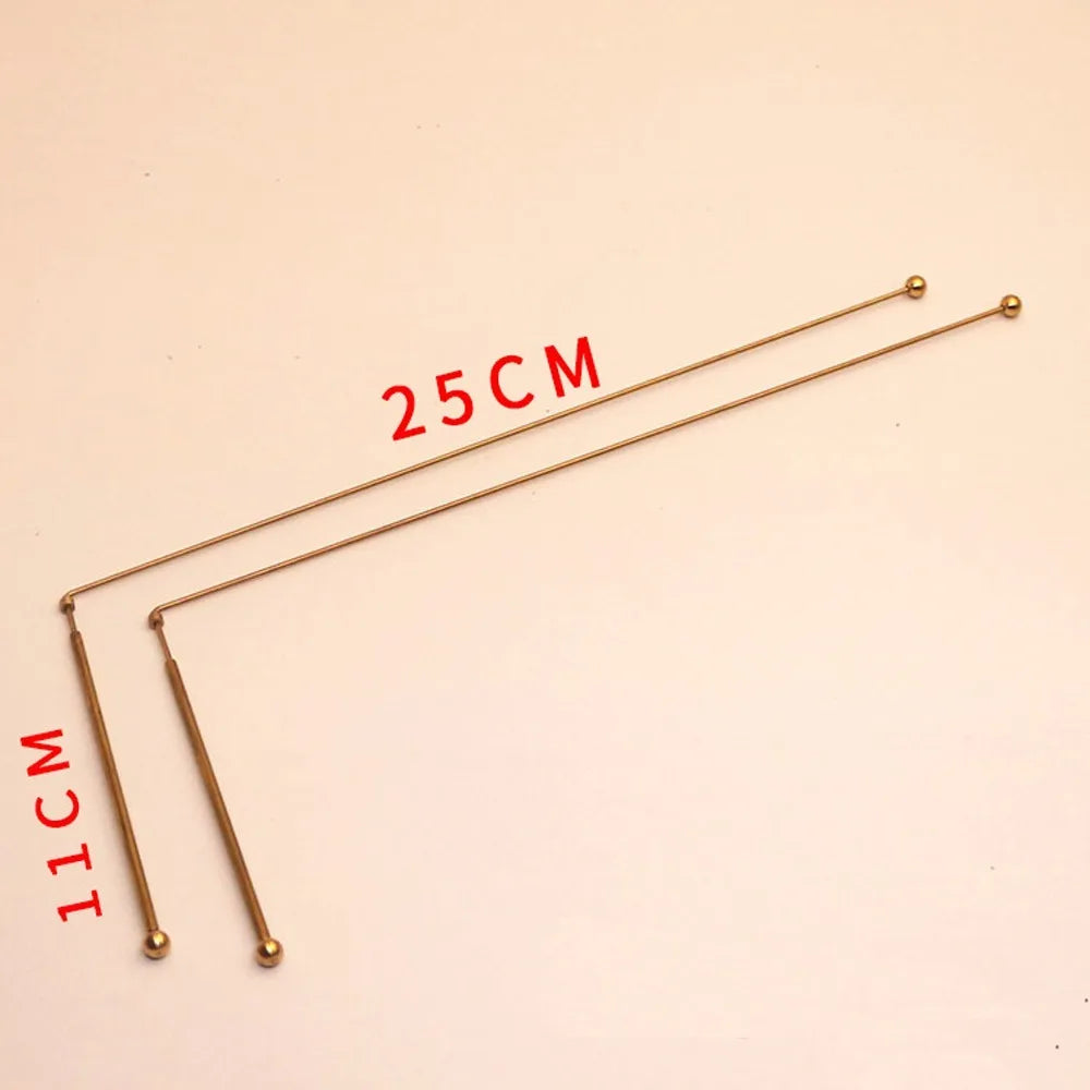 Tiges de radiesthésie en cuivre pur 99.9%– Équipement de chasse fantôme 2 pièces