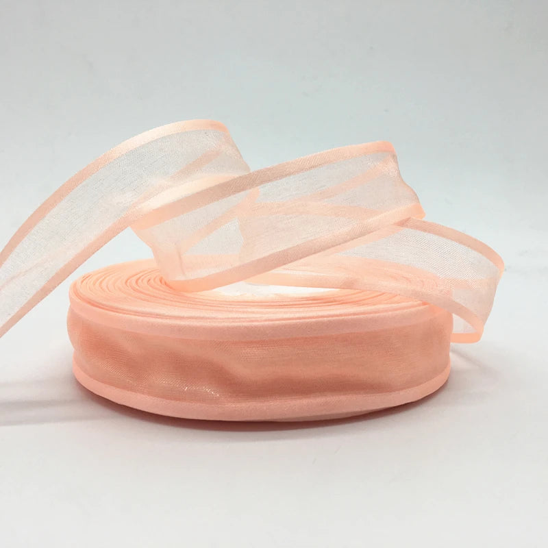 Ruban Organza Rouge Sécurisé - 5 Yards Décoration Noël Mariage