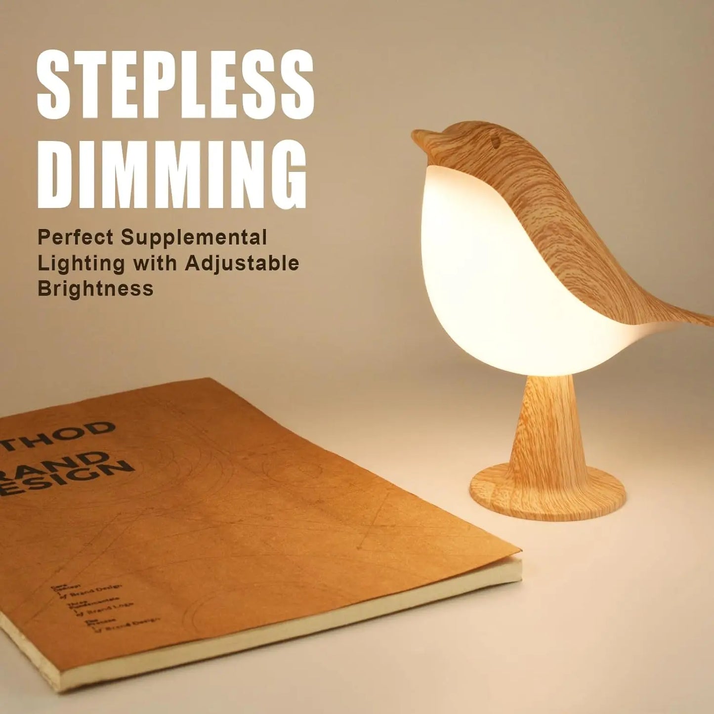 Lampe Bureau Enfant Sans Fil - Veilleuse Oiseau Tactile