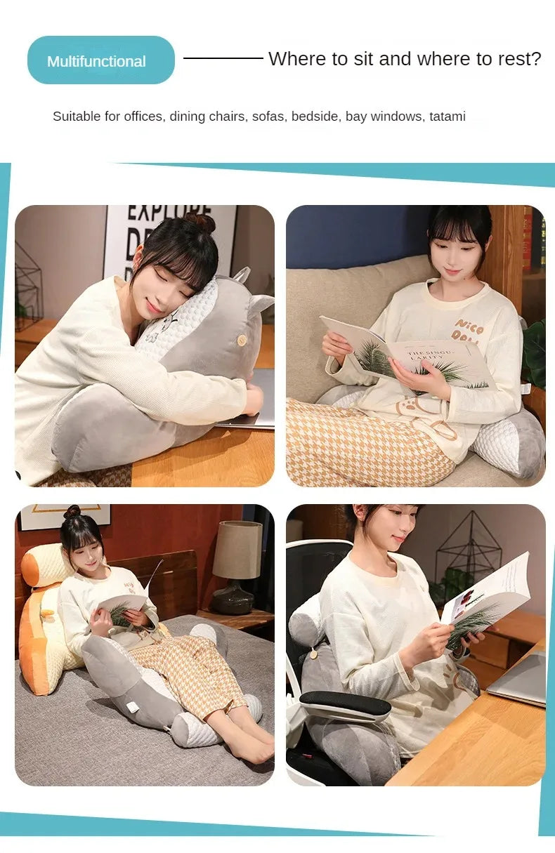 Coussin de Chevet à Pois Glacés - Grand Dossier Confort & Style