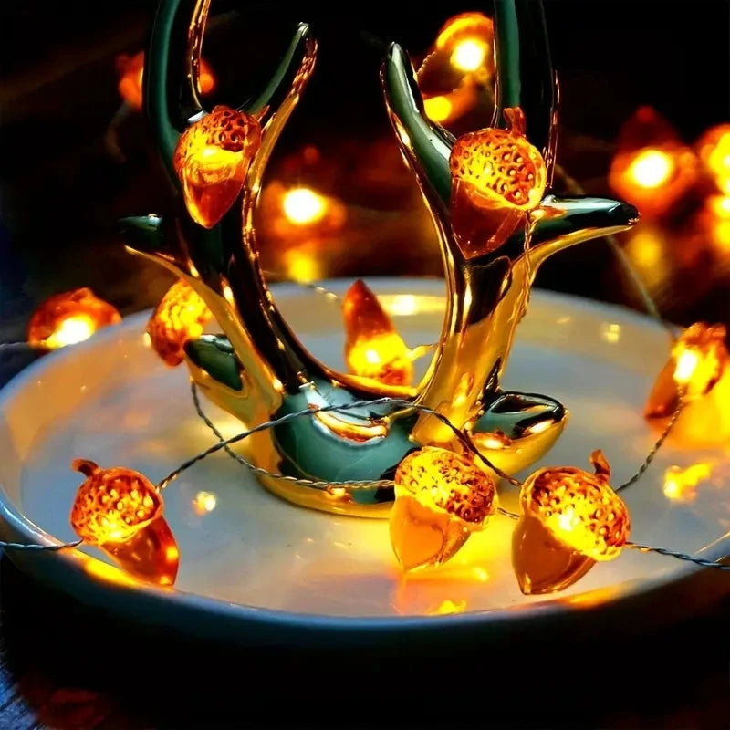 Guirlande LED Automne Noël - Florale Festive 2M