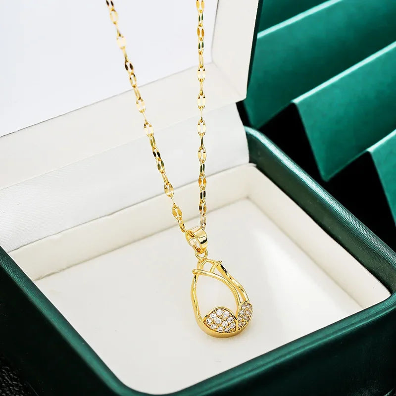 Collier Pendentif Goutte d'Eau - Bijou Élégant