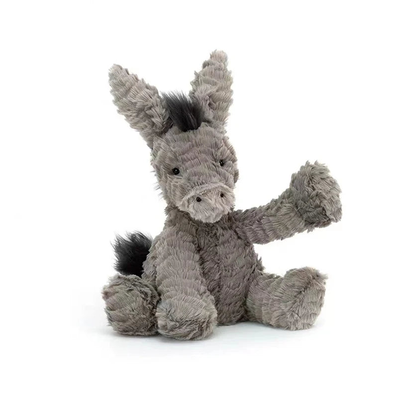 Âne Peluche 23cm - Compagnon Câlin Enfant