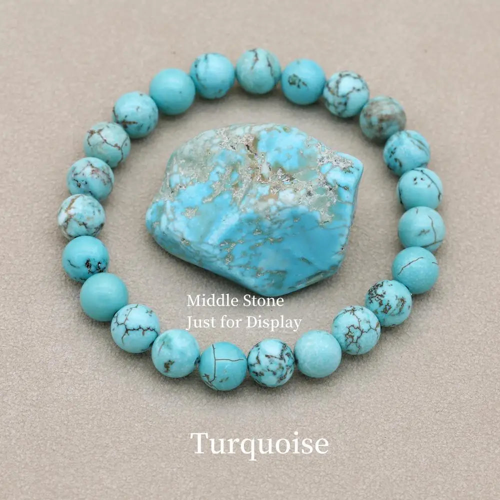 Bracelet Apatite Pierre Naturelle 8mm - Lithothérapie Unisexe