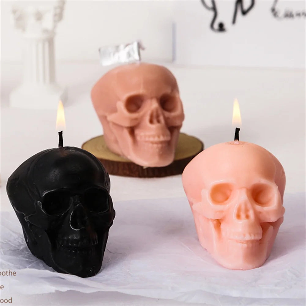 Bougie Squelette Halloween Parfumée - Votre Gardien des Ténèbres