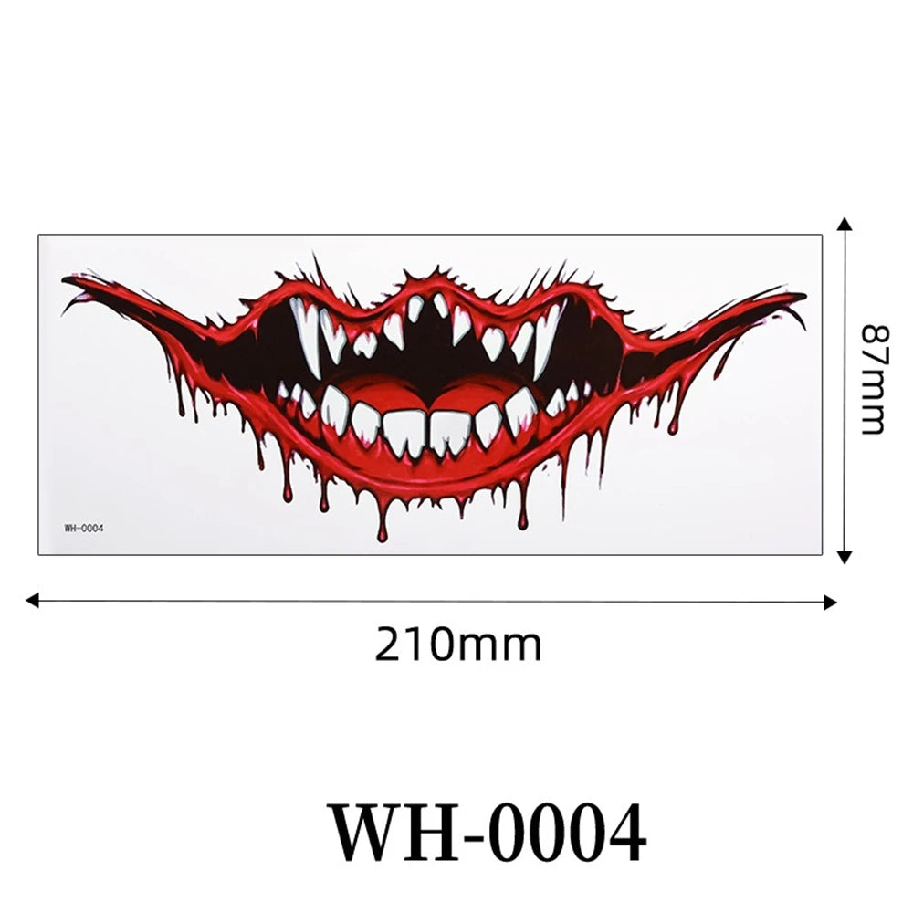 Faux Tatouages 3D Halloween - Autocollants Temporaires Effrayants