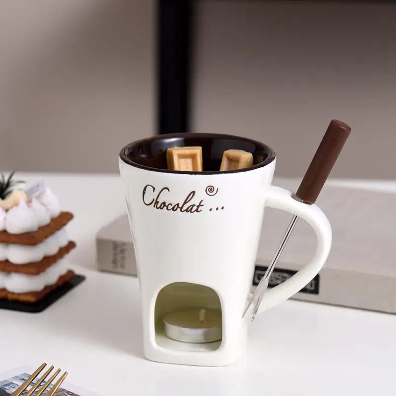 Tasse Fondue Chocolat 130ml - Votre Rituel Gourmand Magique