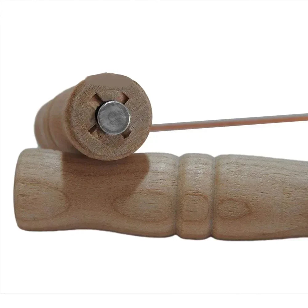 Sondes en cuivre pur 99.9% – Outil rabdomante 2 pièces avec foy en bois pour baguette de sourcier