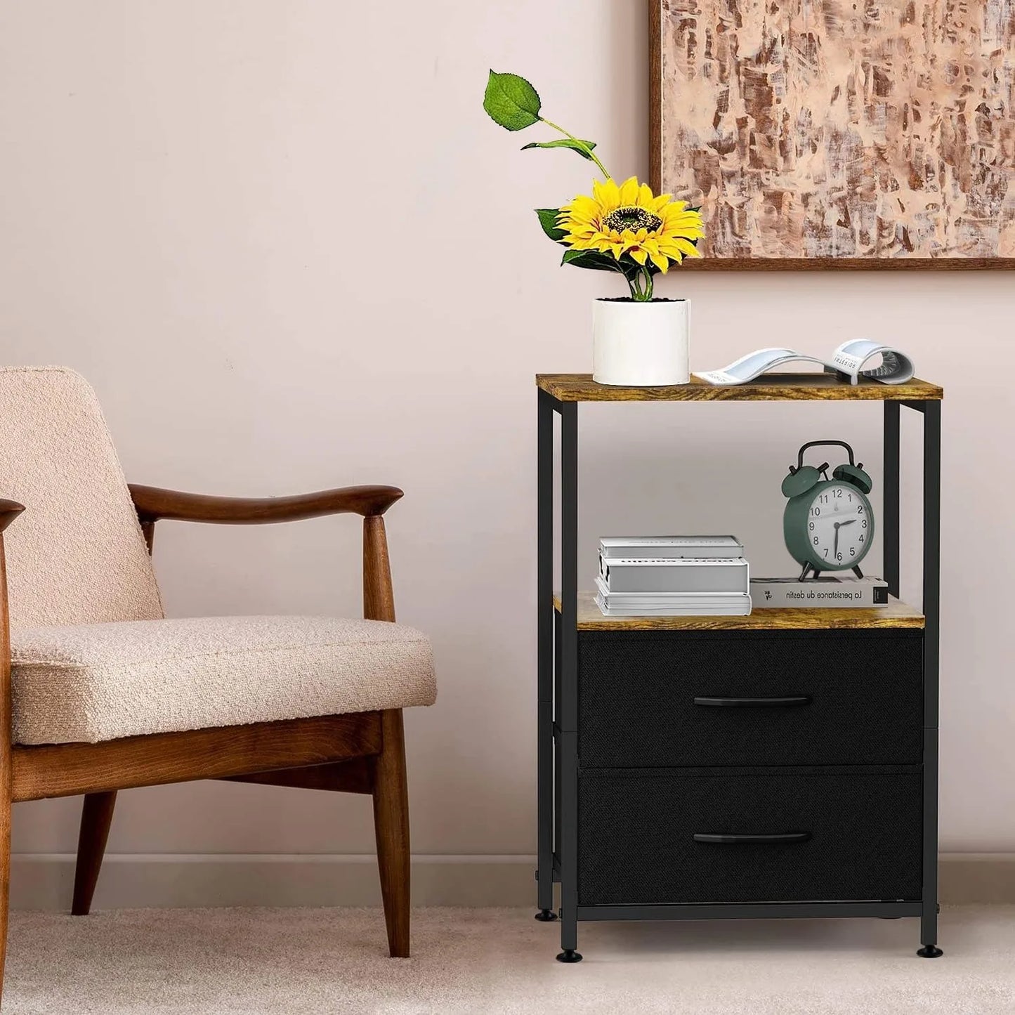 Table d'Appoint avec Rangements - Votre Organisateur Magique de Vie