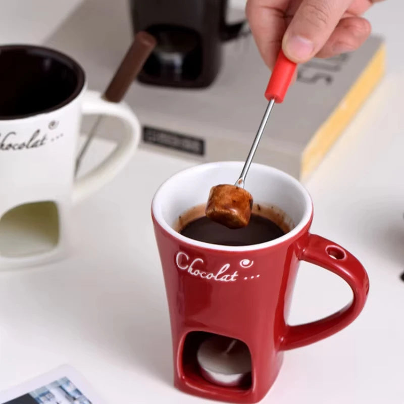 Tasse Fondue Chocolat 130ml - Votre Rituel Gourmand Magique