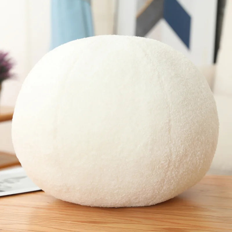 Coussin Rond Boule Inyahome 33cm - Nuage de Douceur Teddy Fleece
