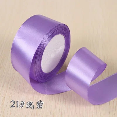 Ruban Satin Soie Sécurisé - 25 Yards Décoration Noël Mariage