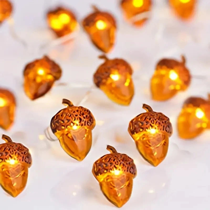 Guirlande LED Automne Noël - Florale Festive 2M