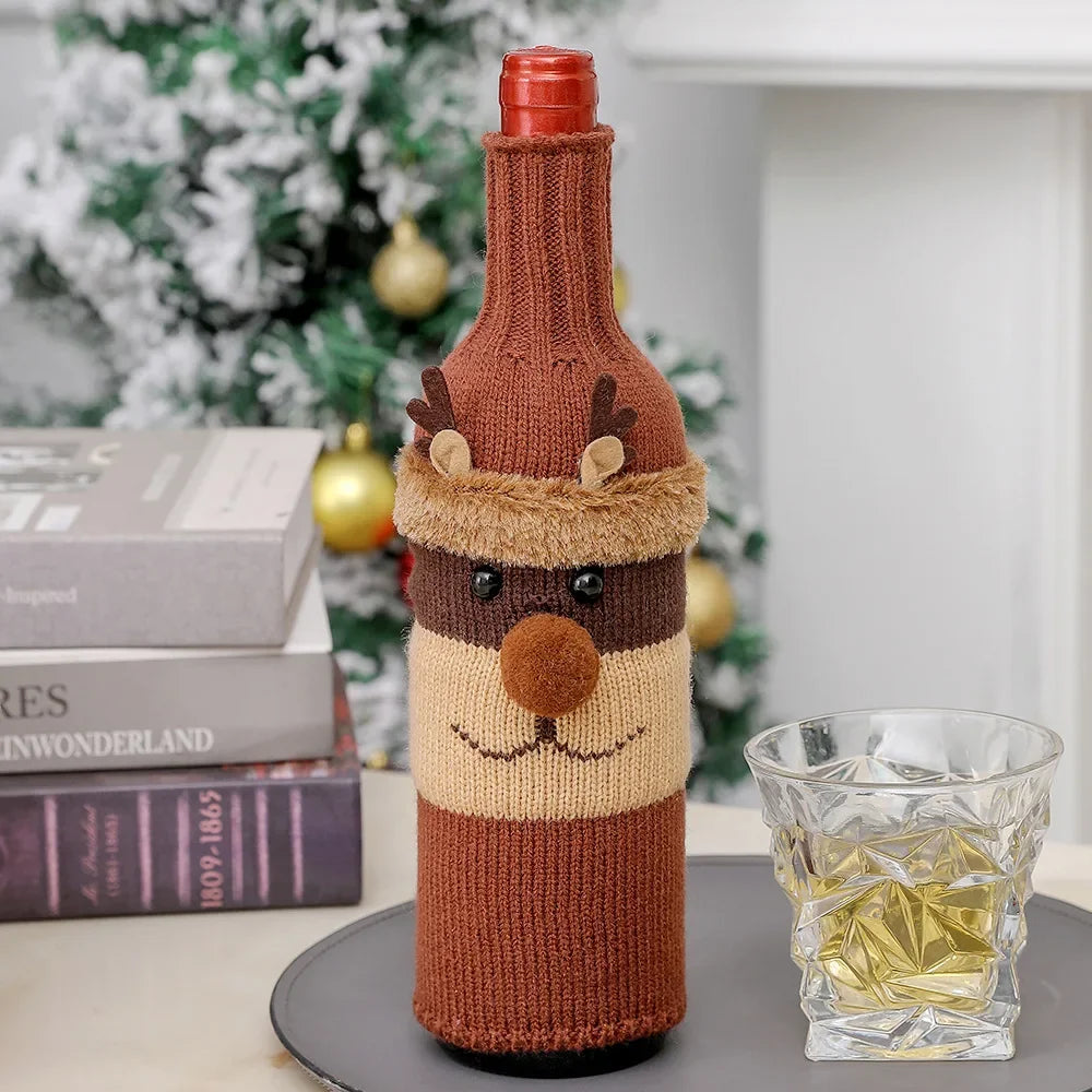Couverture Bouteille Vin Noël 2025 - Votre Habillage Magique Festif