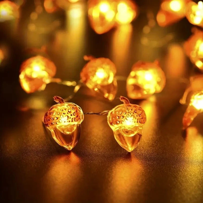 Guirlande LED Automne Noël - Florale Festive 2M