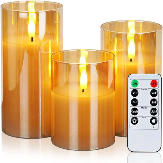 Bougies LED Télécommandées - Set Déco Mariage & Noël