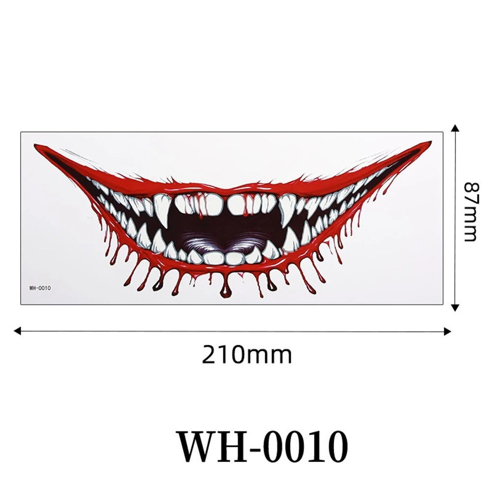 Faux Tatouages 3D Halloween - Autocollants Temporaires Effrayants