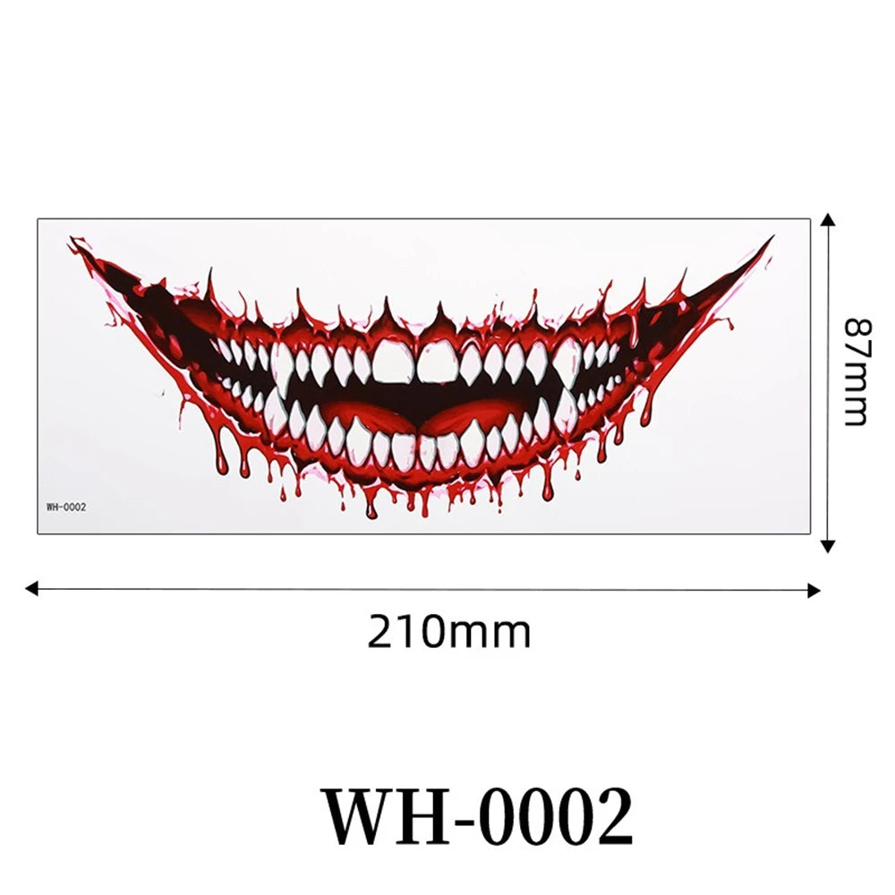 Faux Tatouages 3D Halloween - Autocollants Temporaires Effrayants