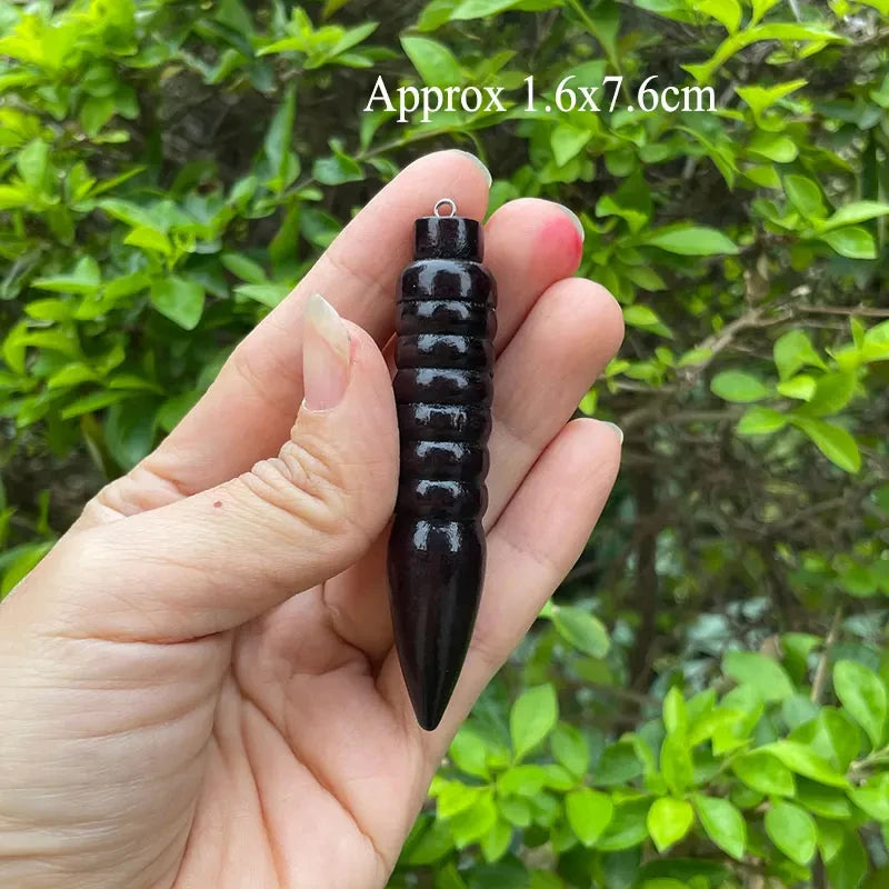 Pendule spirituel en bois égyptien – Radiesthésie, méditation et divination avec témoin intégré