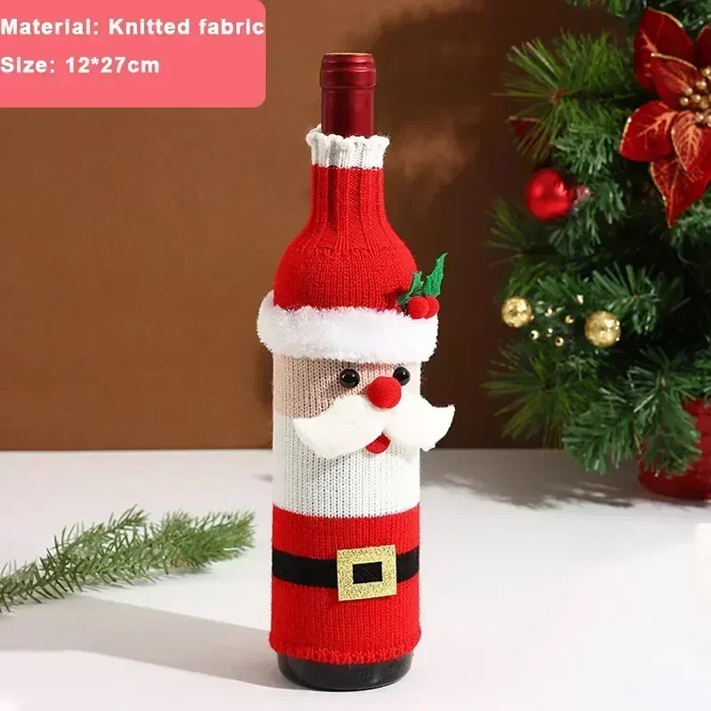 Couverture Bouteille Vin Noël 2025 - Votre Habillage Magique Festif