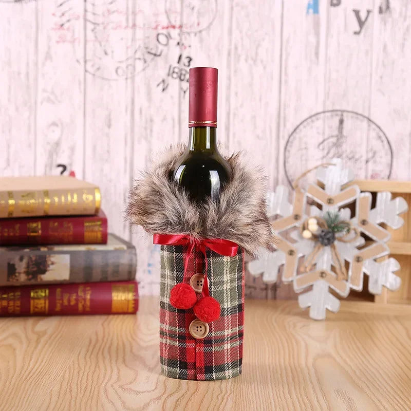 Couverture Bouteille Vin Noël 2025 - Votre Habillage Magique Festif