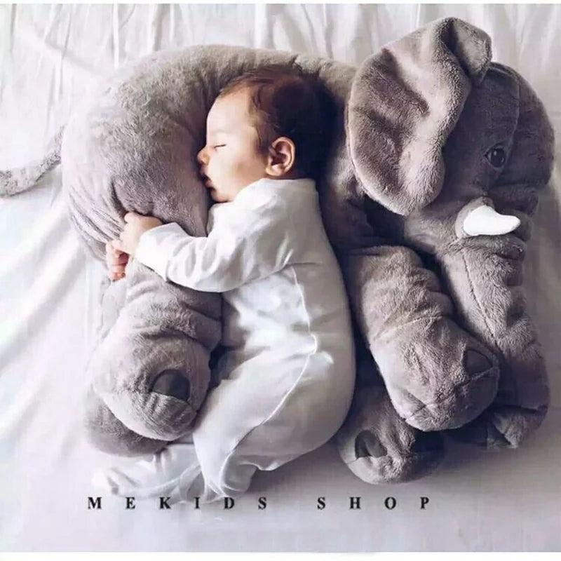 Éléphant Géant Peluche 60cm - Oreiller Câlin XXL Enfant