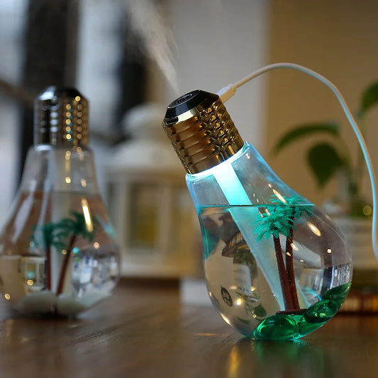 Humidificateur USB 400ml LED 7 Couleurs - Votre Bureau Magique Arc-en-Ciel
