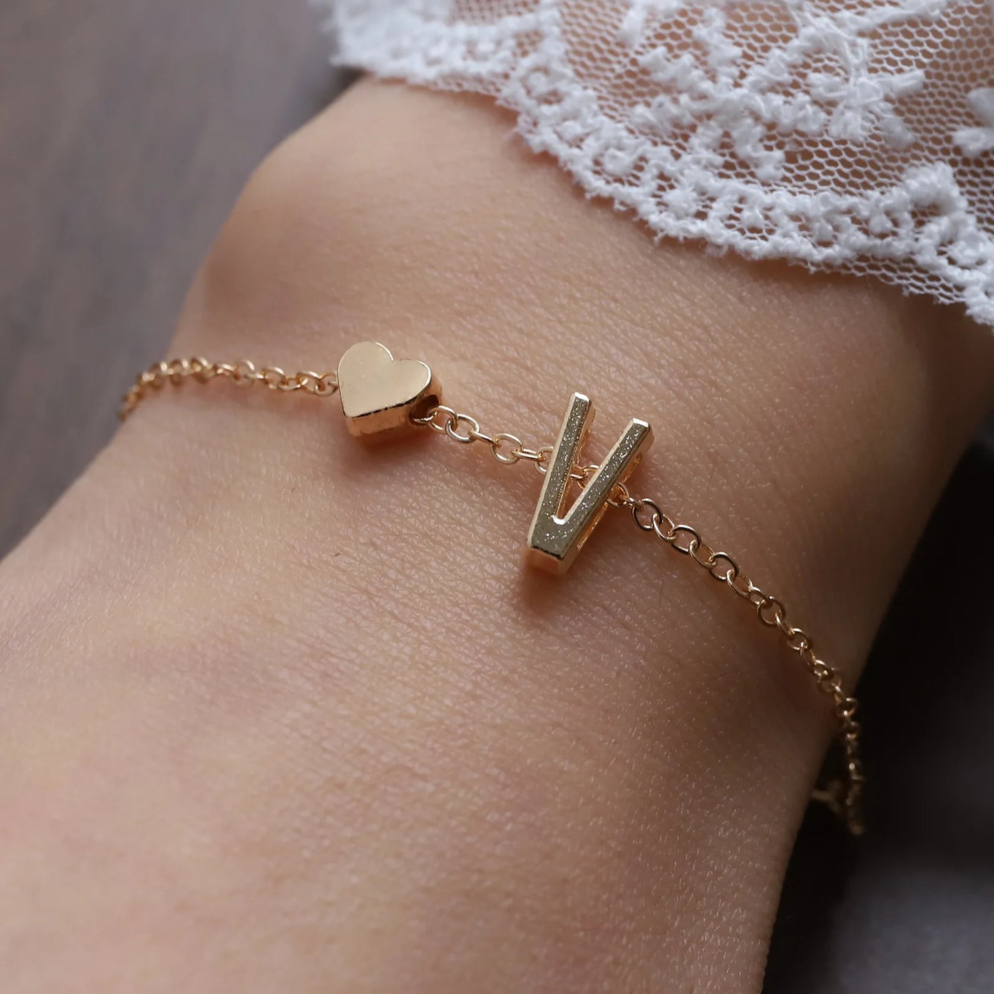 Bracelet Lettre Alphabet Personnalisé - Bijou Initial Tendance