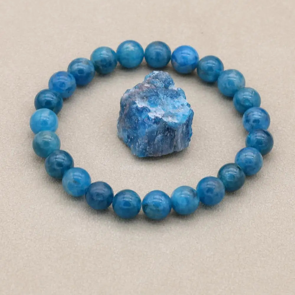 Bracelet Apatite Pierre Naturelle 8mm - Lithothérapie Unisexe