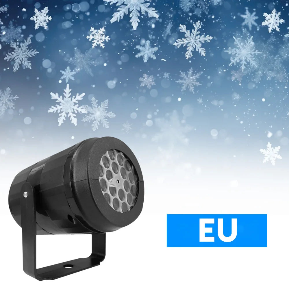Projecteur Flocons Neige LED - Décoration Noël Extérieur