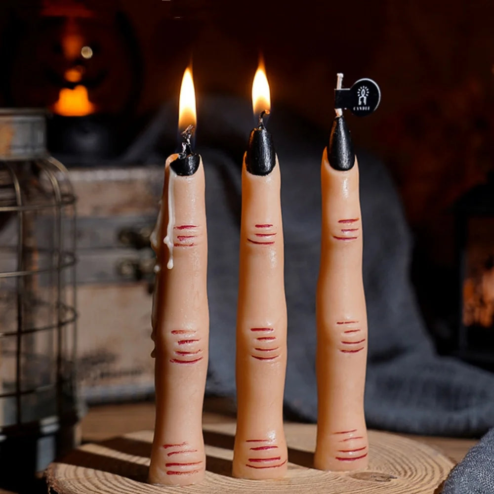 Bougie Halloween Crâne 3D Parfumée - Créez l'Ambiance la Plus Terrifiante