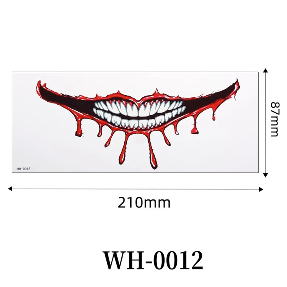 Faux Tatouages 3D Halloween - Autocollants Temporaires Effrayants