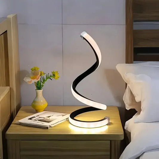 Lampe Bureau Spirale USB - Éclairage Tricolore Sans Fil