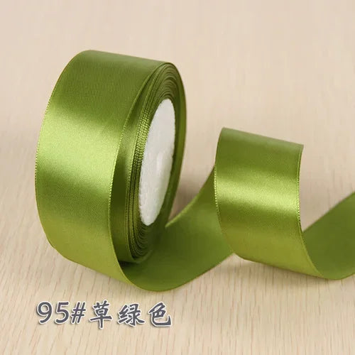 Ruban Satin Soie Sécurisé - 25 Yards Décoration Noël Mariage