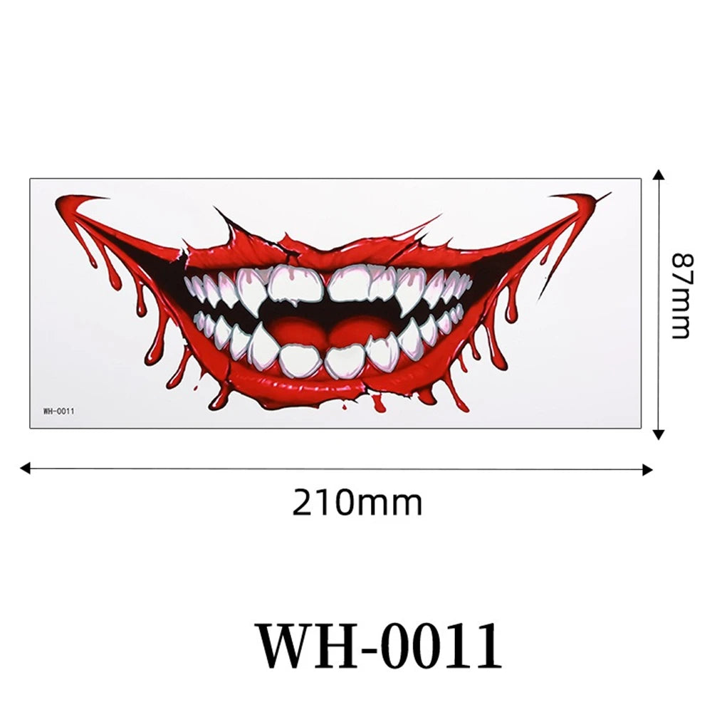 Faux Tatouages 3D Halloween - Autocollants Temporaires Effrayants