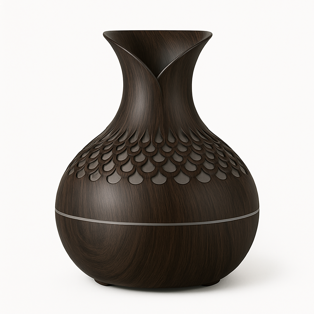 Diffuseur d'huiles essentielles bois foncé sans texte